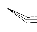 Tijera para Capsulotomía de Gills-Welsh (ONG), Puntas Anguladas de 11 mm - Longitud de 8,5 cm