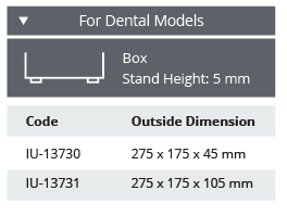 [IU-13730] Perforated Stainless Steel Sterilization Tray without Lid for Dental Models - 275 x 175 x H mm (45 mm)