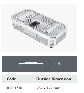 Tapa d'acer inoxidable perforada per a cistelles