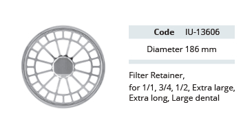[IU-13606] Retenidor de filtres per a filtres de paper rodó (186 mm)