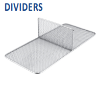 Two -parts separator for containers and sterilization baskets