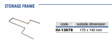 [IU-13678] Storage frame for dental model (170 x 140 mm)