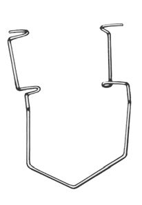 Blefaróstato de Barraquer-Colibrí con Hojas de Alambre Abiertas, Longitud de 45 mm - Valvas de 15 mm