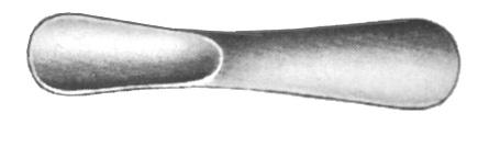 Placa para Párpados de Jaeger con Hoja Cóncava - Longitud de 11 cm