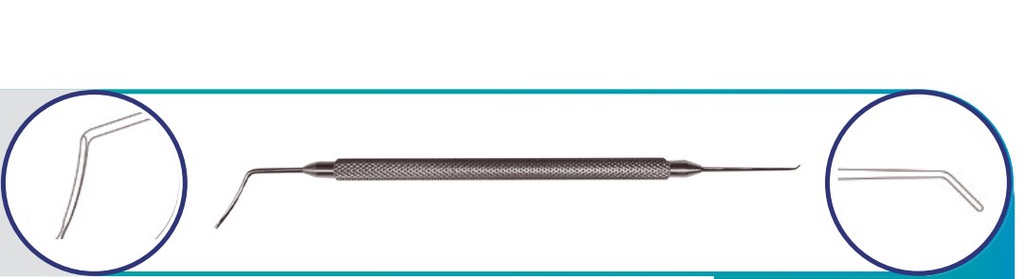 Espátula y Gancho para Lasik - Doble Extremo