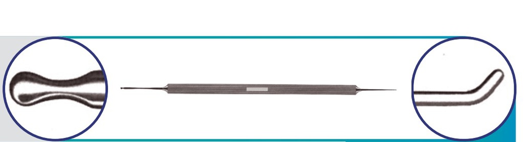 Espátula y Gancho para Lasik de Katzen - Doble Extremo