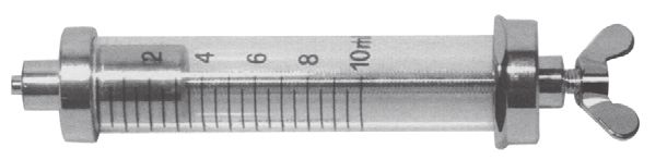 Jeringa para Aceite de Silicona con Rosca de 10 ml