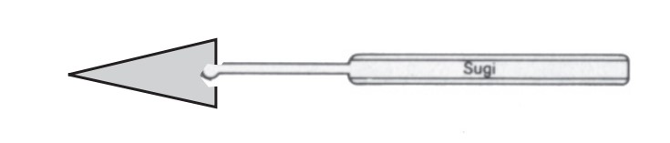 Puntas de Esponjas Triangulares con Mango de Sugi, Estériles, Puntas de 17 x 8 mm - 20 Bolsas por 10 Piezas