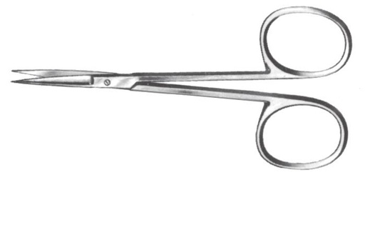 [IU-BH501] Tijera para Cirugía Oftalmológica, Puntiagudas (9 cm, Straight)