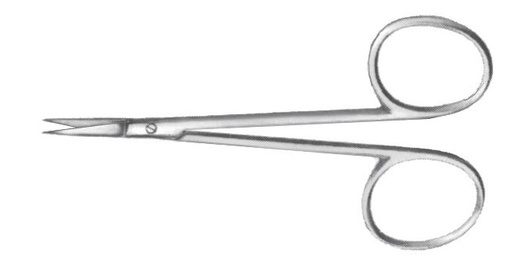 [IU-BH521] Tijera de Bonn, Puntas Finas - Longitud de 8,5 cm (Recta)