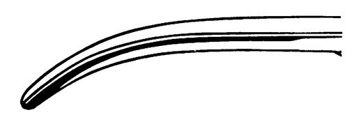 [IU-BH552] Tijera para Enucleación con Puntas Romas - Longitud de 11 cm (Curved)