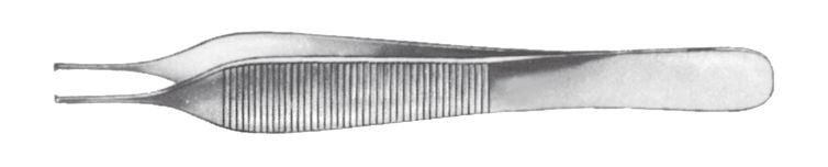 Pinza de Disección de Adson sin Dientes, Dentada, Puntas Finas - Longitud de 12 cm