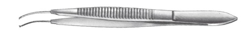[IU-BH722] Micro Pinza para Iris de Schweizer con Dientes 1 x 2 (Curved)
