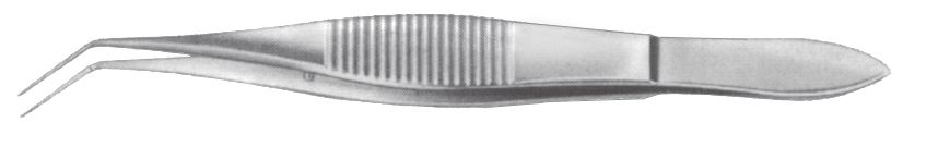 Pinza para Capsulorrexis de Utrata, Ángulo de 45 Grados - Mandíbulas de 12 mm