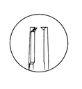 Pinza para Ligaduras de McPherson con Plataforma y Dientes 1 x 2, Mandíbulas de 5 mm - Longitud de 8,5 cm