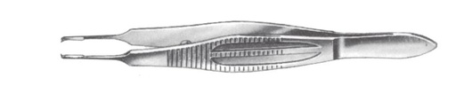 [IU-BH745] Pinza para Sutura de Castroviejo con Plataforma y Dientes 1 x 2 (0.12 mm)