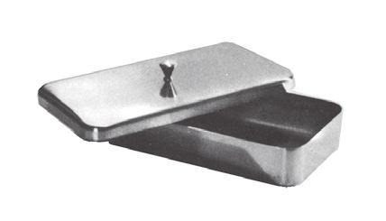 Caja con Tapa para Instrumental de Acero Inoxidable