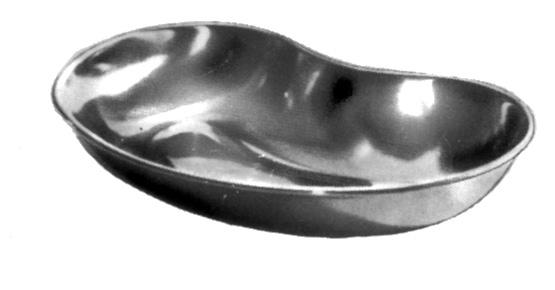 Recipiente en Forma de Riñón de Acero Inoxidable