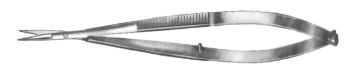 Tijera para Iridectomía de Noyes, Aguda / Aguda, Recta - Longitud de 11 cm