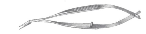 [IU-BH564] Tijera para Capsulotomía de Gills-Welsh (ONG), Puntas Anguladas de 11 mm - Longitud de 8,5 cm