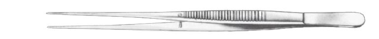 Pinza Quirúrgica de Semken con Dientes 1 x 2 - Longitud de 12,5 cm