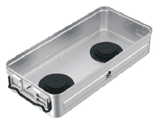[IU-15340] Container base for model sterilization B3 barrier with valve system - full size 1/1 - 600 x 272 x h mm (110 mm)