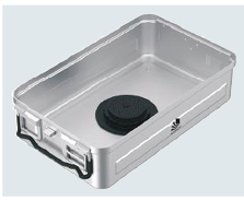 Base de Contenedor para Esterilización de Modelo Barrera B3 con Sistema PTFE - Tamaño Tres Cuartos 3/4 - 475 x 272 x H mm