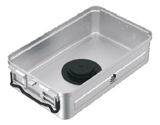 [IU-15351] Container base for B3 barrier sterilization with valve system - three quarters 3/4 - 475 x 272 x h mm (110 mm)