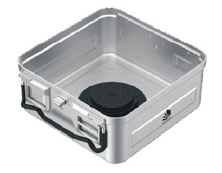 [IU-15360] Container base for model sterilization B3 barrier with valve system - Medium size 1/2 - 310 x 272 x h mm (110 mm)