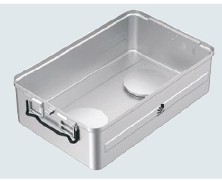 Container base for sterilization of B3 barrier model with bio Stop aluminum system - Big extra size - 600 x 365 x hm mm