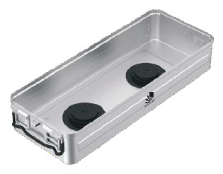 Base de contenidors per a la barrera B3 del model esterilització amb sistema de vàlvules - mida llarga addicional - 725 x 275 x hm mm