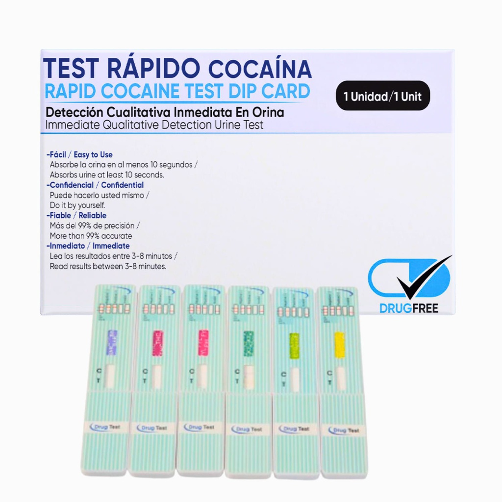 Test de Drogas en Orina de Detección Rápida con Tarjeta de Inmersión de Tezaro Pharma