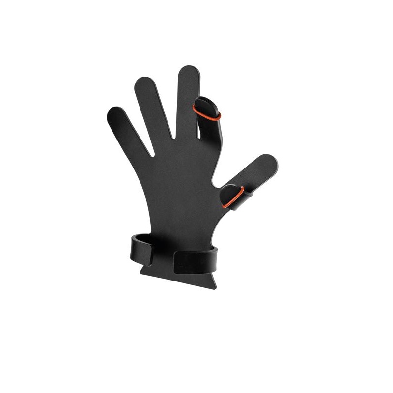 Mano de Silicona Negra para Uso en Cirugía con 6 Anillos de Fijación