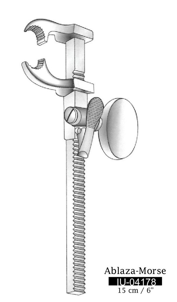 Pinza bronquial ablaza morse, separador y aproximador de costillas - longitud = 15 cm / 6"