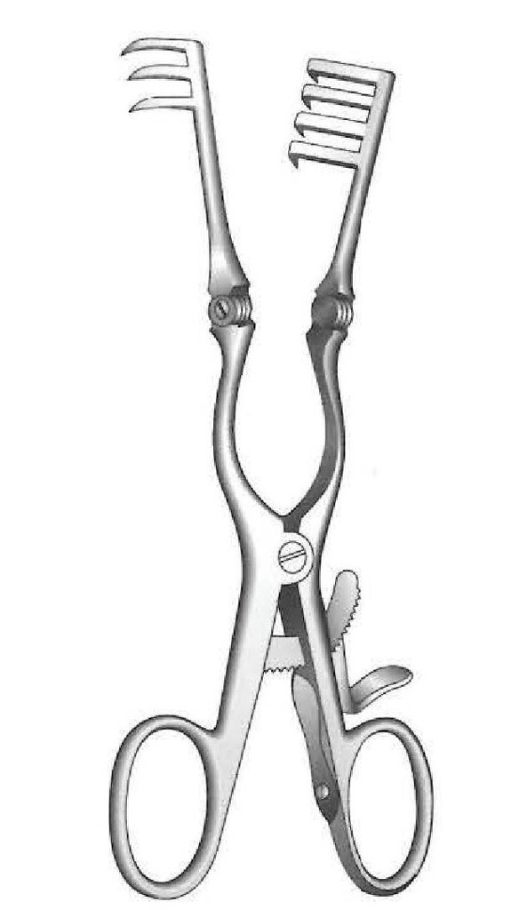 Retractor cono de Adson Baby - longitud = 13 cm / 5-1/4", desafilado