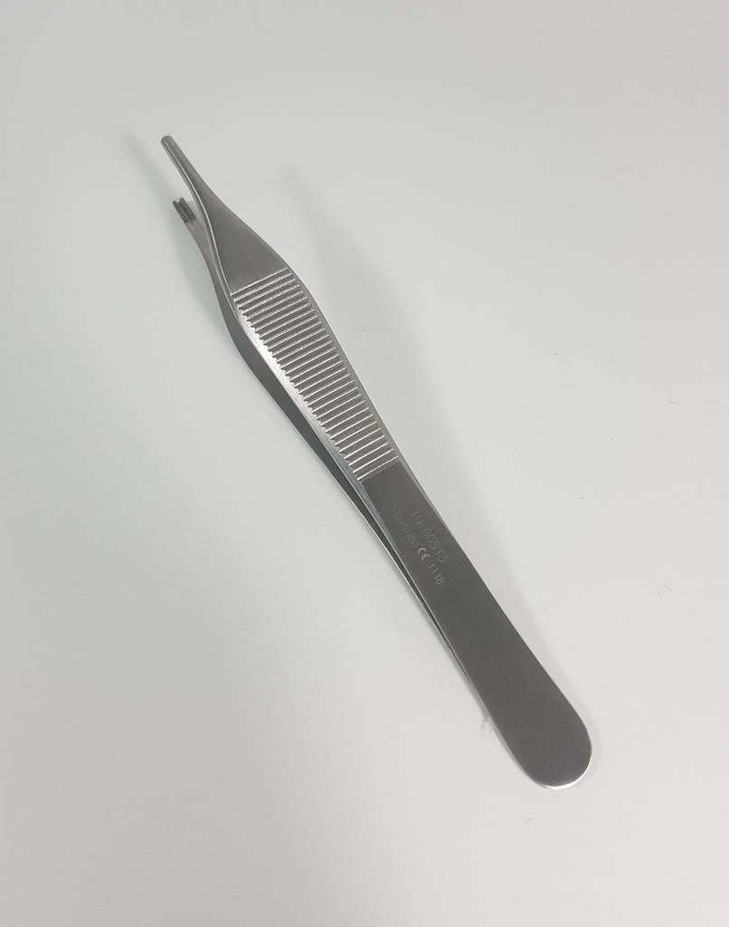 Pinza de tejido y agarre Adson Brown - longitud = 12 cm / 4-3/4", dientes = 7x7