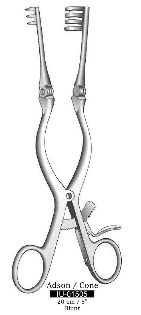 Retractor cono de Adson Baby - longitud = 20 cm / 8", desafilado
