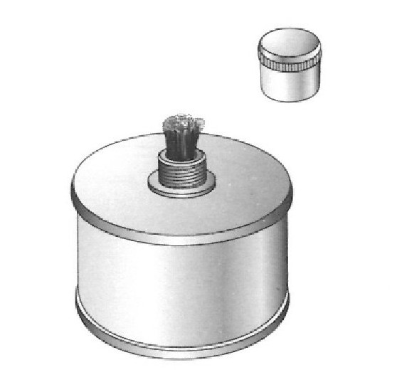 Quemador de alcohol - diámetro por altura = 48 x 53 mm, capacidad = 120cc 