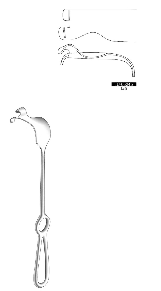 Retractor de LeFort I Arnhem - longitud = 22 cm / 8-3/4", izquierdo