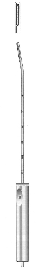 SPEAK AND ASPIRATION Curett - Length = 29 cm / 11-1 / 2 ", width = 3 mm
