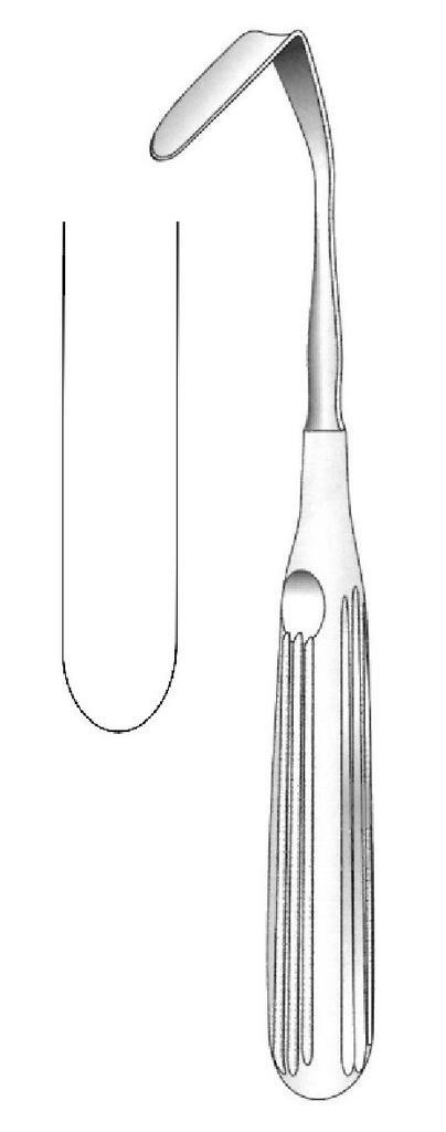 Rinoplasty instrument Aufricht - Length = 16 cm / 6-1 / 4 ", sheet = 45 x 6 mm