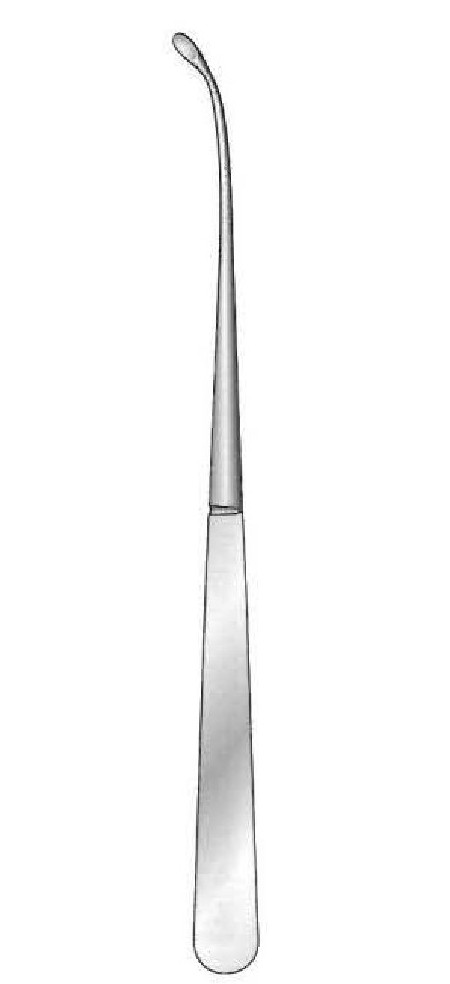 Axenfeld curette - curved down