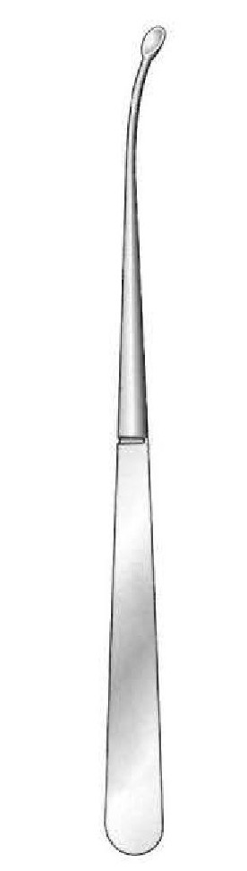 Axenfeld curette - curved up