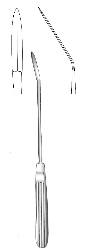 Ayre fistula hook, conical scalpel - length = 23 cm / 9 "