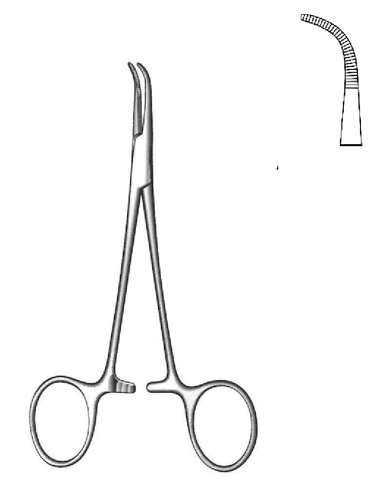 Baby-Mixter artery clamp-length = 14 cm / 5-1 / 2 "