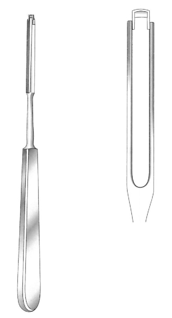 Cuchillo para tabique nasal Ballenger, recta - largo = 21 cm / 8-1/4", ancho = 4 mm