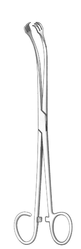 Hemostatic clamp for Ballenger tonsils - length = 21.5 cm / 8-1 / 2 "
