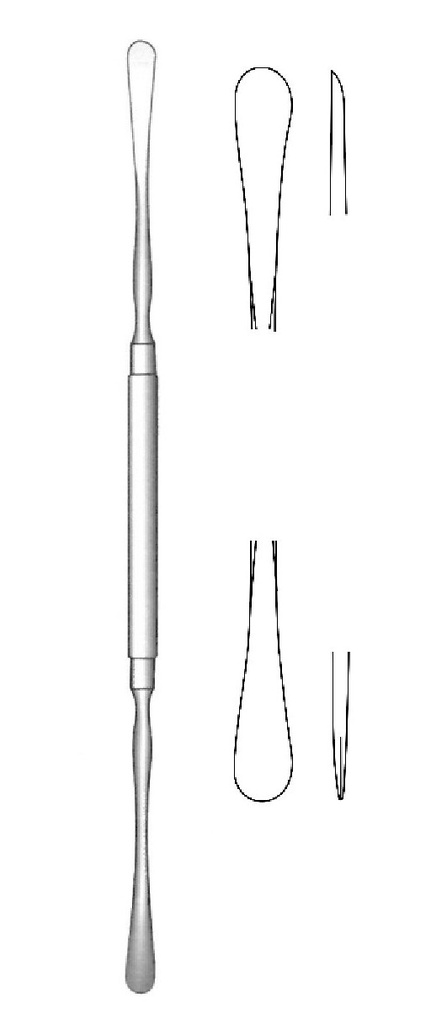 Elevador de tabique nasal Ballenger-Hajek - longitud = 19 cm / 7-1/2", punta = 6/6 mm