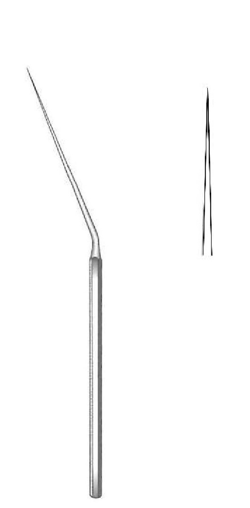 Micro aguja de oído Barbara, recta - longitud = 15.5 cm / 6"
