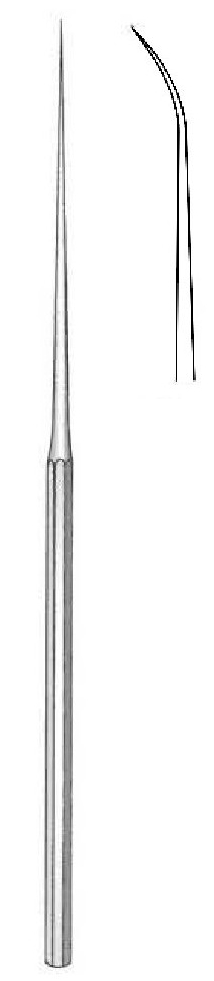 Barbara ear needle, curved - length = 16 cm / 6-1 / 4 "